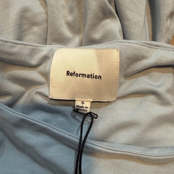 Reformation Benson Knit Dress Blue - Size S - Picture 5 of 6